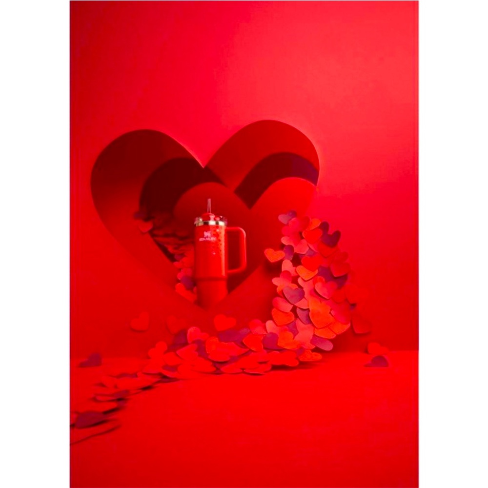 COPY - Stanley Cup 40 Ounce Target Collaboration Valentines  2025 Red Heart Tum…